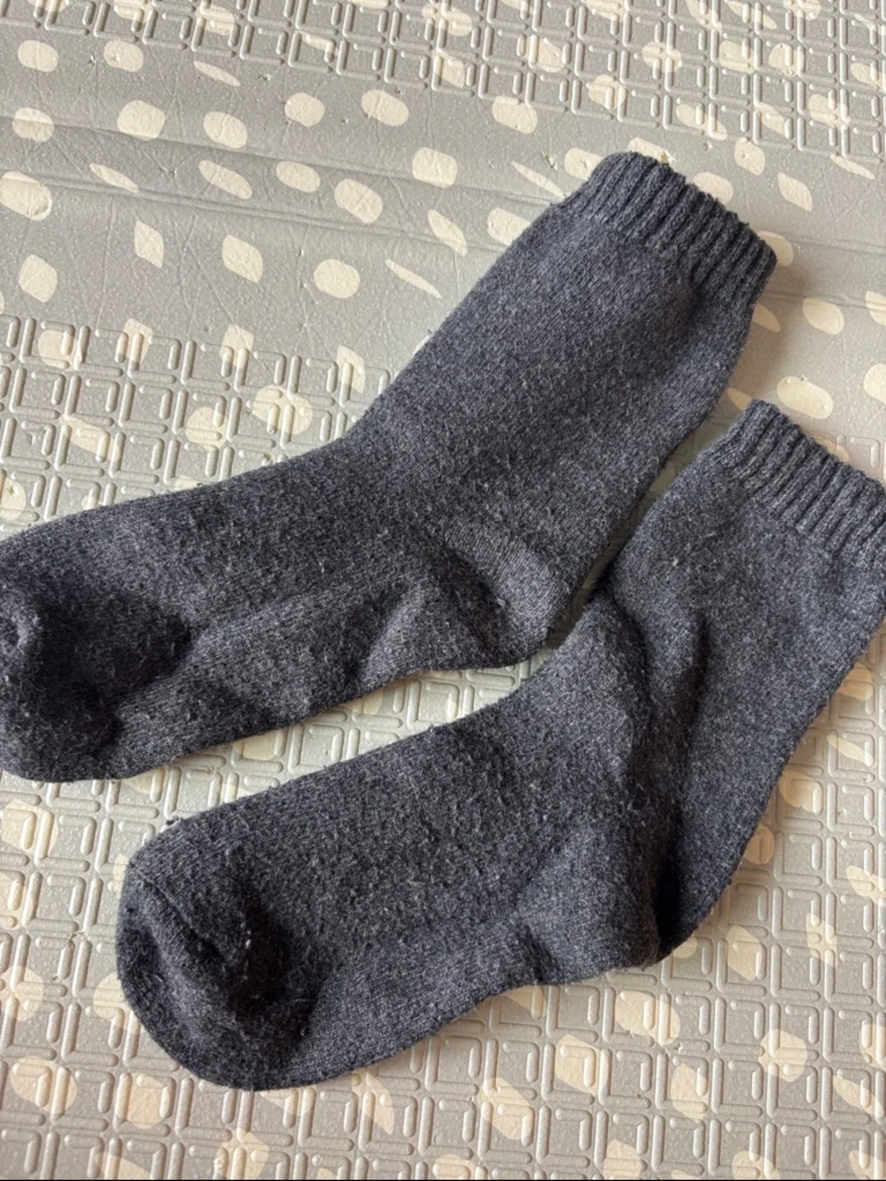 Dark Grey Crew Socks